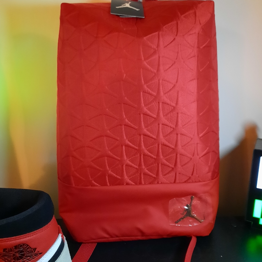 New old stock rare Nike Jordan red October bookbag